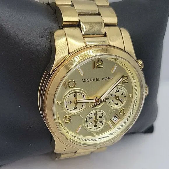 Michael Kors Runway MK5055 Women Stainless Steel Analog Quartz Dial Watch BC831 - Picture 3 of 10
